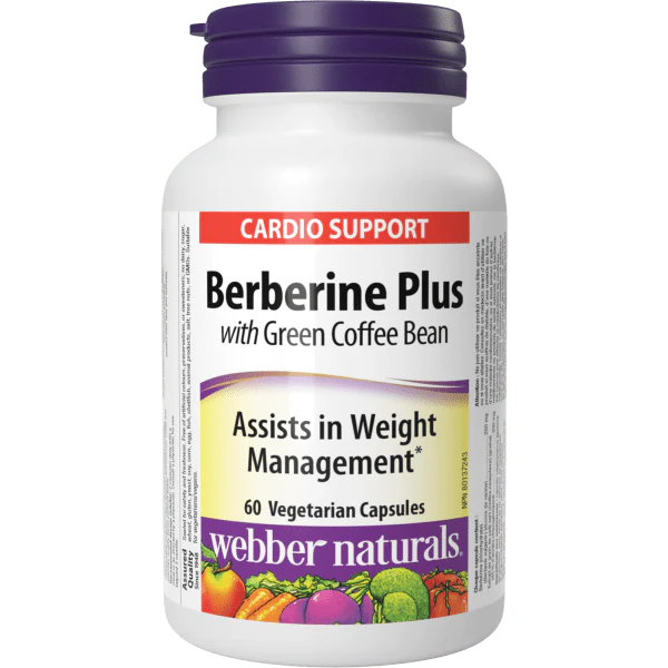 Berbérine Plus avec extrait de grain de café vert- Webber Naturals