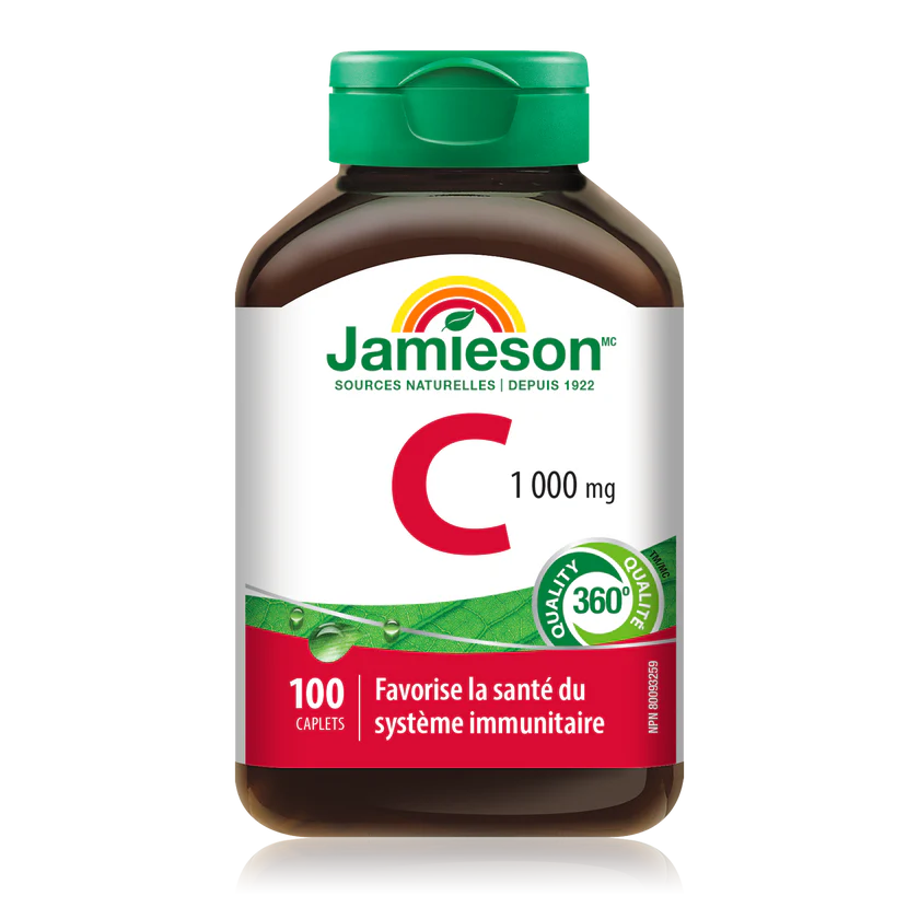 Vitamine C 1 000 mg Jamieson- Soutient la santé immunitaire