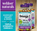 Complement alimentaire| Triple Concentration Oméga-3 900 mg AEP/ADH- webber Naturals