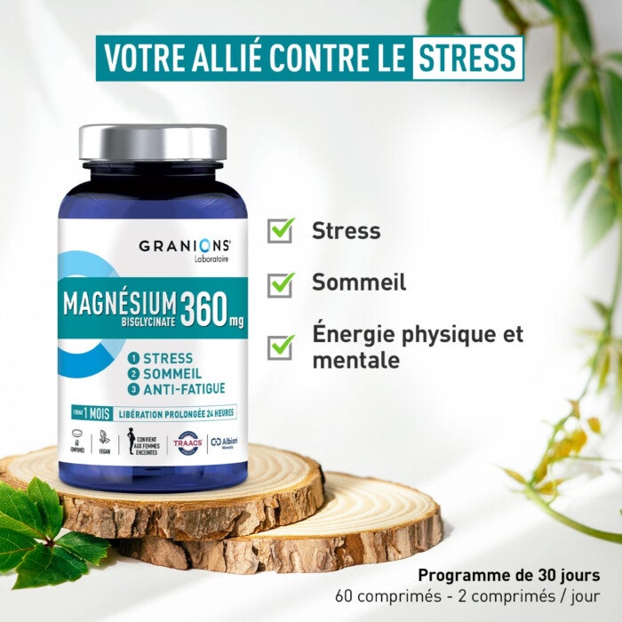 Granions Magnésium bisglycinate 360 mg - 60 comprimés