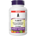 Vitamine A 10000 IU - Webber Naturals, maintien d'une vision normale