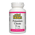 Citrate de potassium Natural Factors 180 comprimés