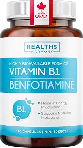 Vitamine B1 Benfotiamine 100 mg – Soutien énergétique et métabolisme à haute absorption