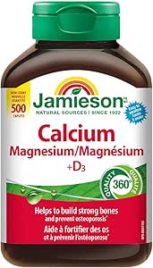 Complement alimentaire | Calcium magnésium avec vitamine D3, 500 caplets