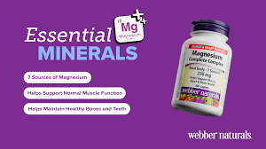 Webber Naturals Complexe complet de magnésium 250 mg, 7 sources de magnésium, 100 caplets, aide à soutenir la santé musculaire, cardiaque et osseuse