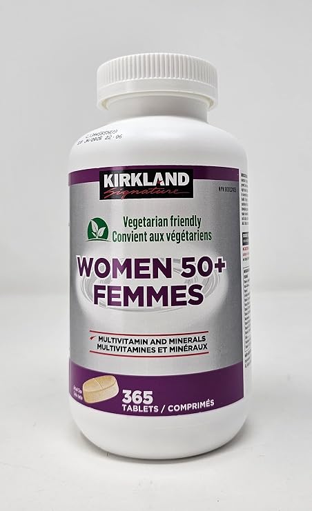 Complement alimentaire| Kirkland Signature Multivitamines pour femmes de plus de 50 ans, 365 comprimés
