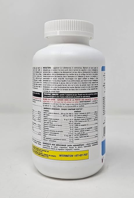 Complement alimentaire| Kirkland Signature Multivitamines et minéraux, 365 comprimés