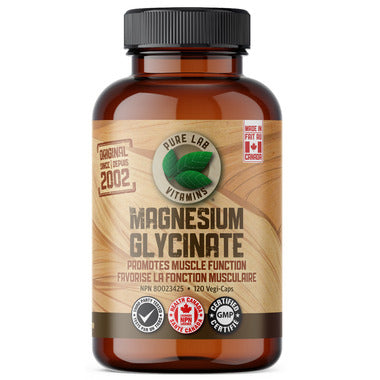 Complément alimentaire | Pure Lab Vitamins Magnesium Glycinate, 120 capsules vegan