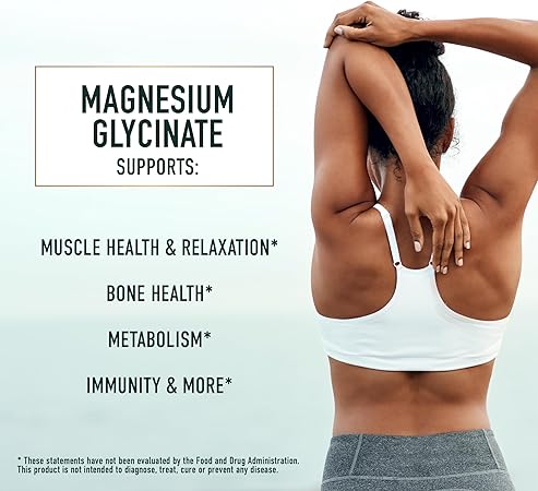 SMNutrition, Glycinate de magnésium, 120 mg, 36 capsules