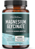 SMNutrition, Glycinate de magnésium, 120 mg, 36 capsules