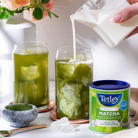 Tetley Super thé vert matcha – Thé vert avec matcha pur - 20 sachets de thé, 42 grammes, contient de la caféine